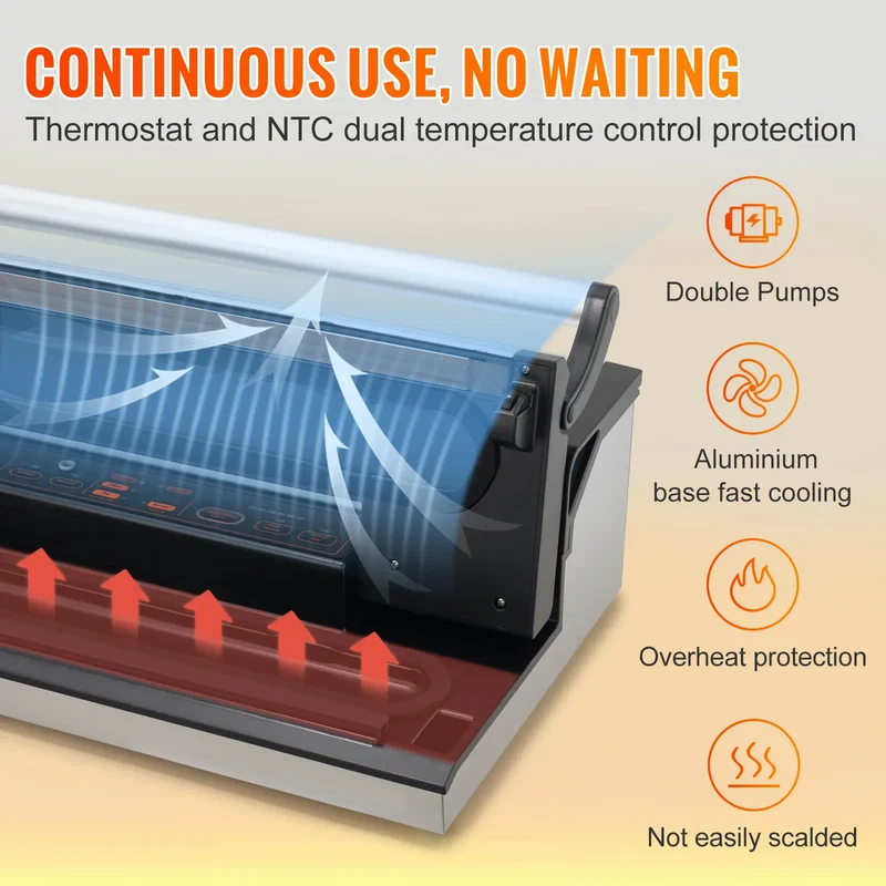 Machine Sous Vide Multifonctionnelle avec Cutter et Rouleau de Stockage