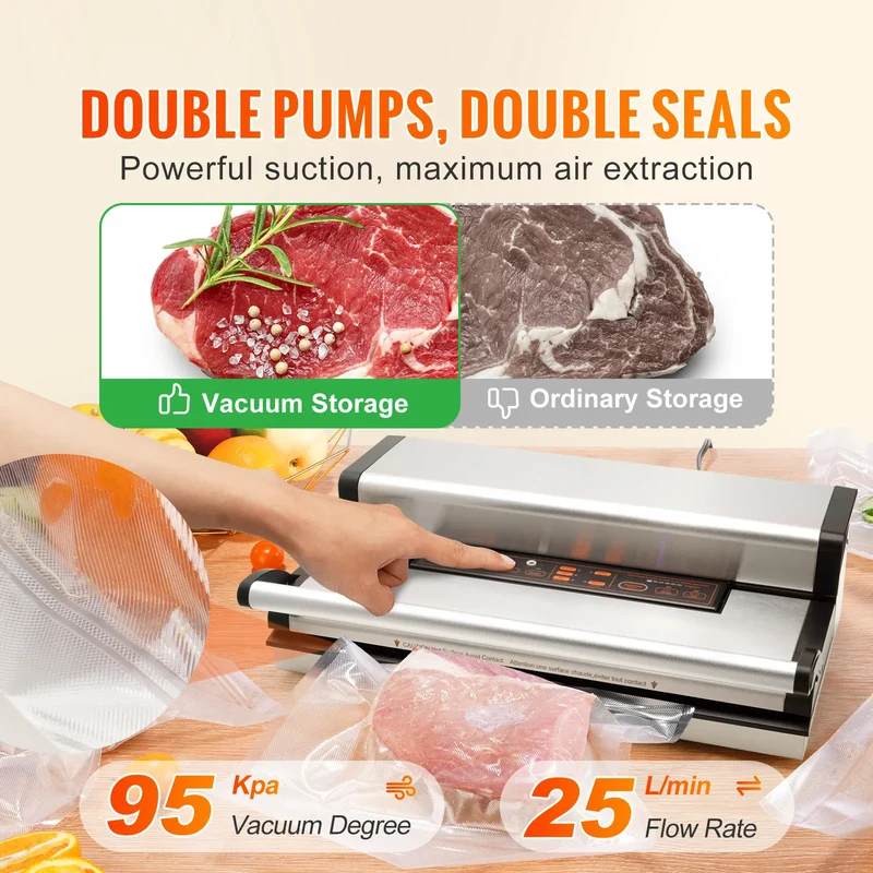 Machine Sous Vide Multifonctionnelle avec Cutter et Rouleau de Stockage