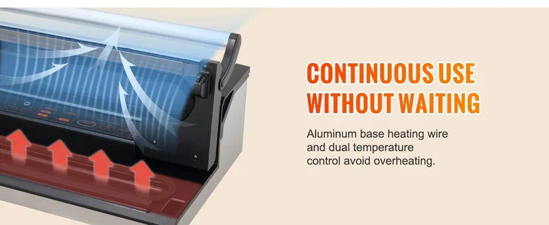 Machine Sous Vide Multifonctionnelle avec Cutter et Rouleau de Stockage
