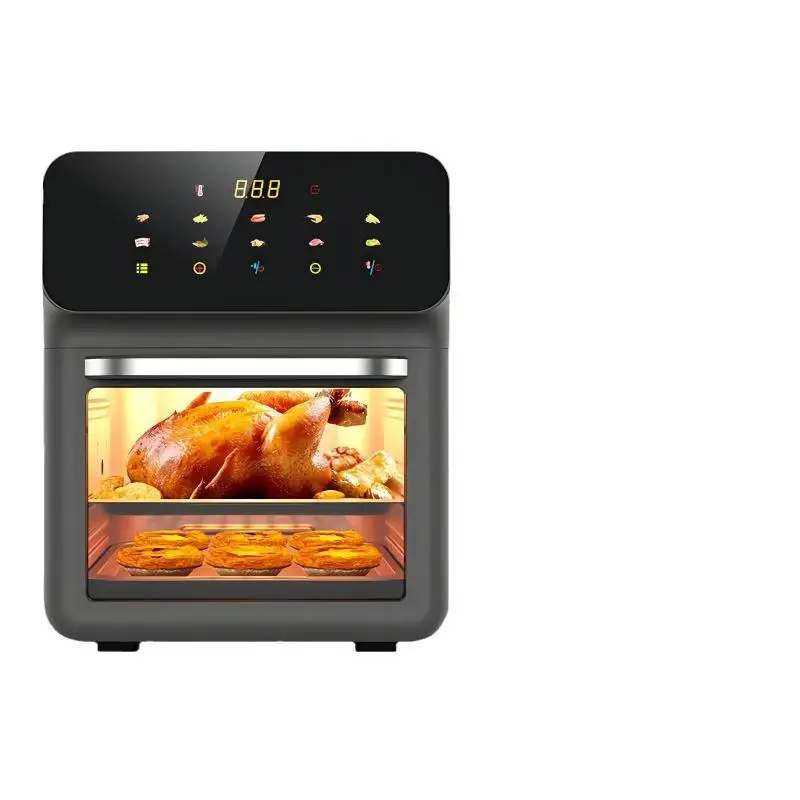 Friteuse Sans Huile 10L 1350W Écran Tactile avec Hublot Visible