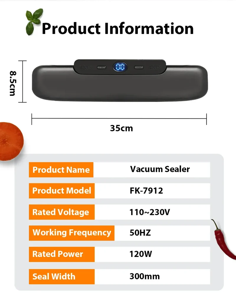 Machine Sous Vide Alimentaire 120W avec 10 Sacs Offerts
