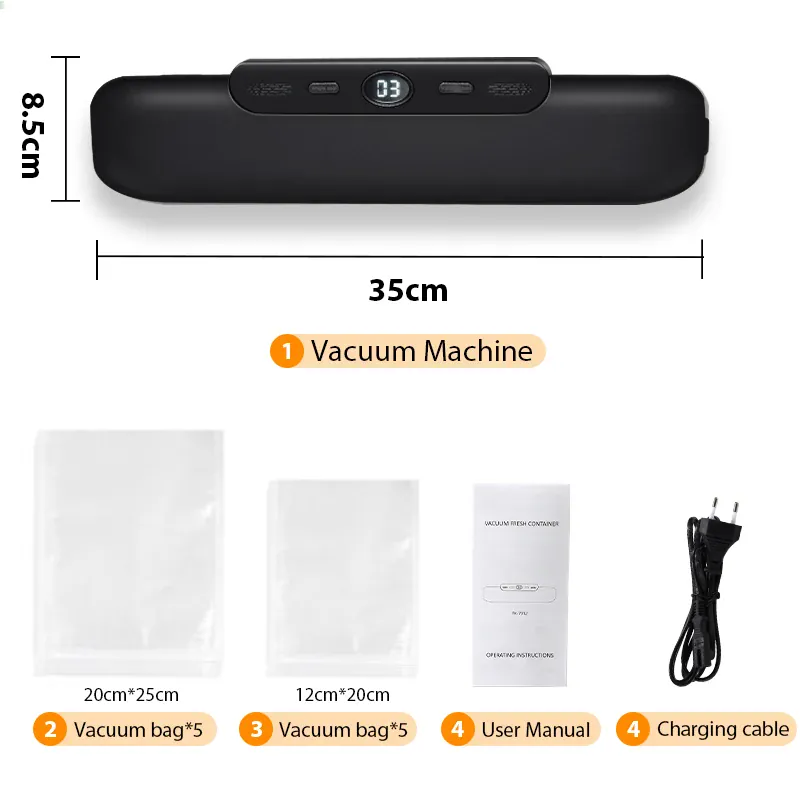 Machine Sous Vide Alimentaire 120W avec 10 Sacs Offerts