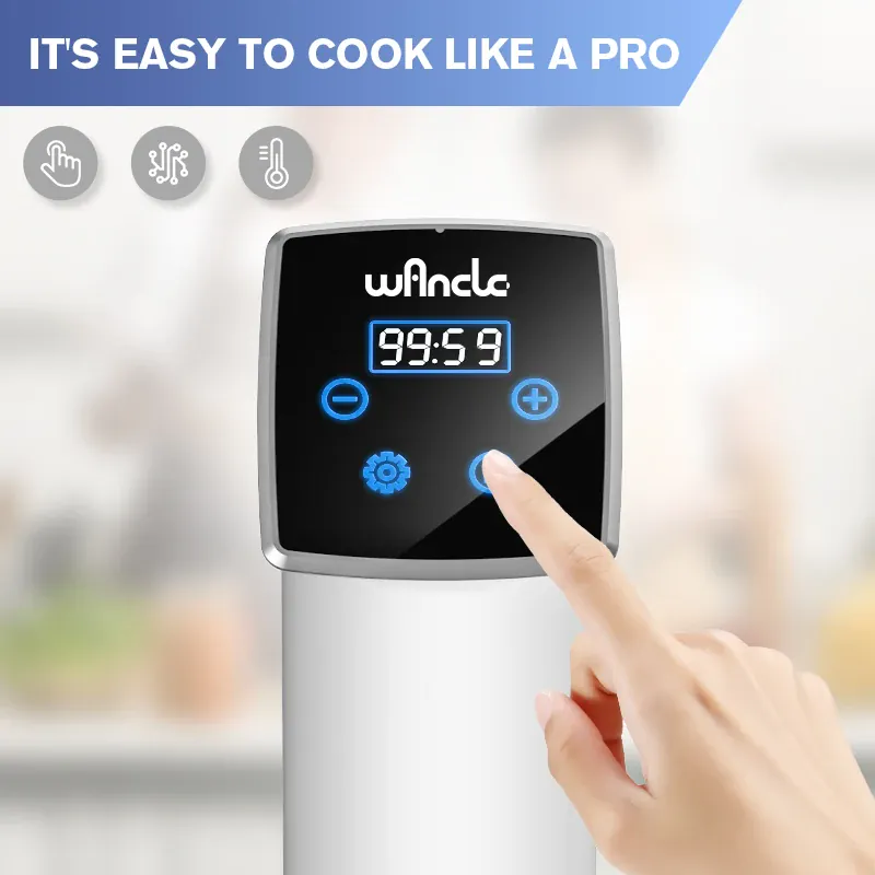 Cuiseur Sous Vide à Immersion 1100W Étanche avec Affichage LED
