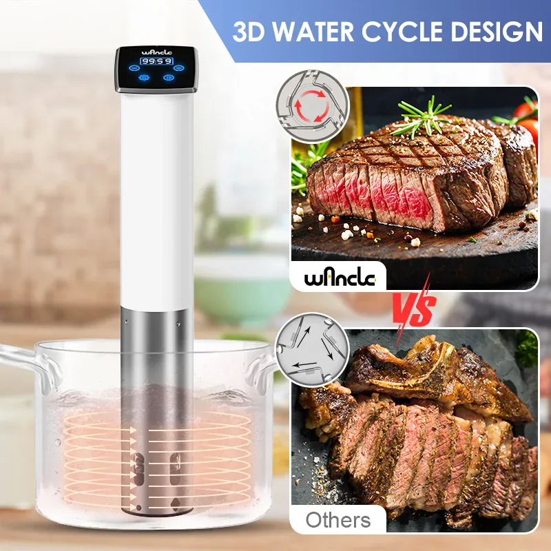 Cuiseur Sous Vide à Immersion 1100W Étanche avec Affichage LED