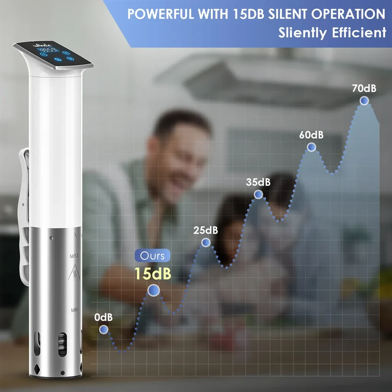 Cuiseur Sous Vide à Immersion 1100W Étanche avec Affichage LED