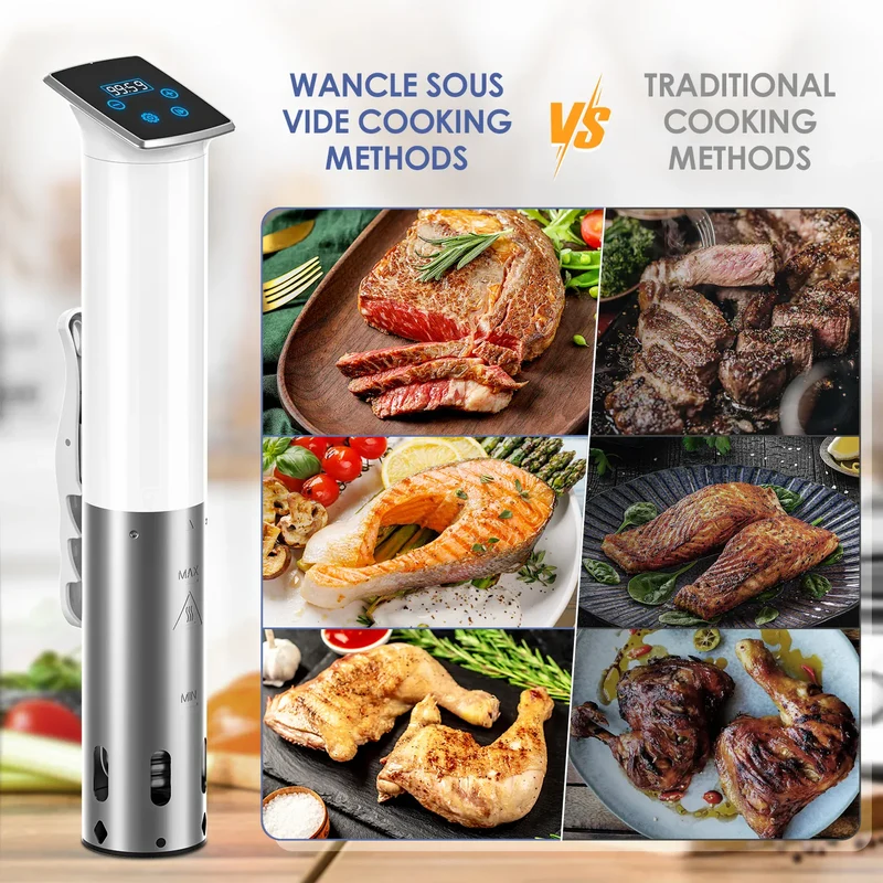 Cuiseur Sous Vide à Immersion 1100W Étanche avec Affichage LED