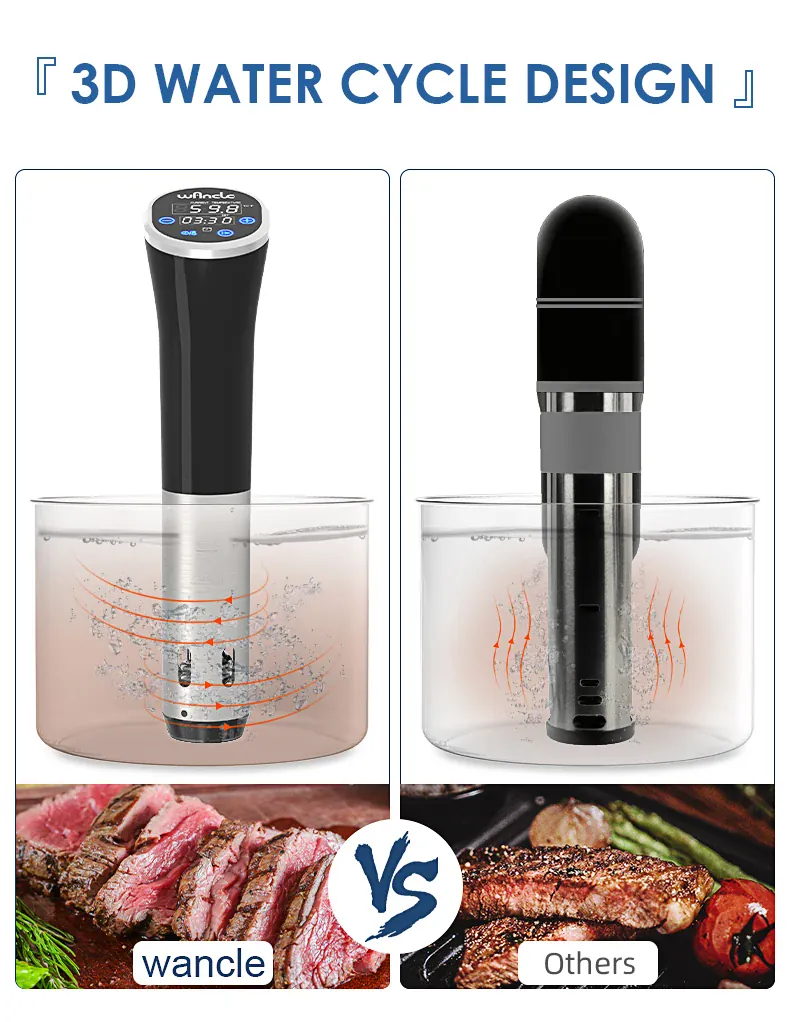 Cuiseur Sous Vide à Immersion 1100W Écran LCD Étanche IPX7
