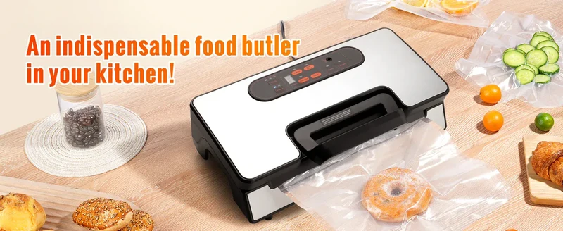 Machine Sous Vide Alimentaire 130W 90 kPa avec 10 Sacs Offerts