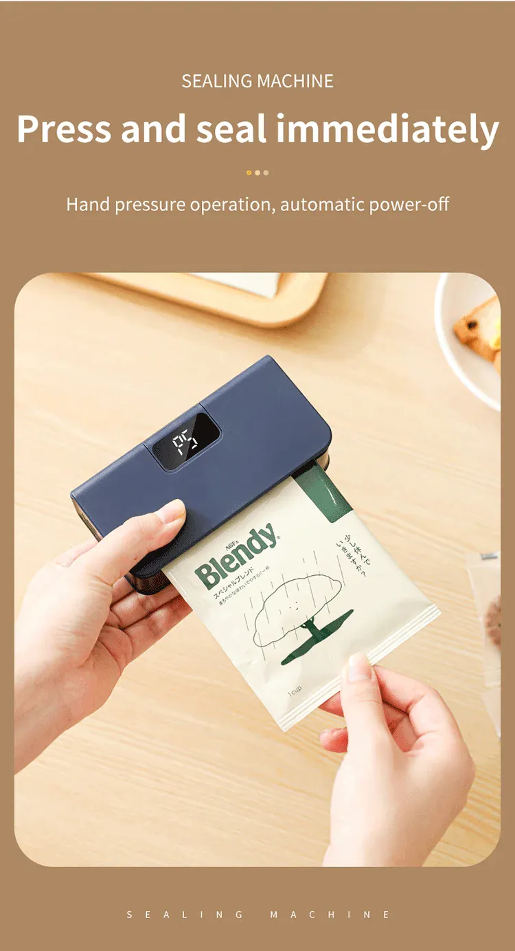 Scelleuse Alimentaire Mini Portable Rechargeable avec Affichage Digital