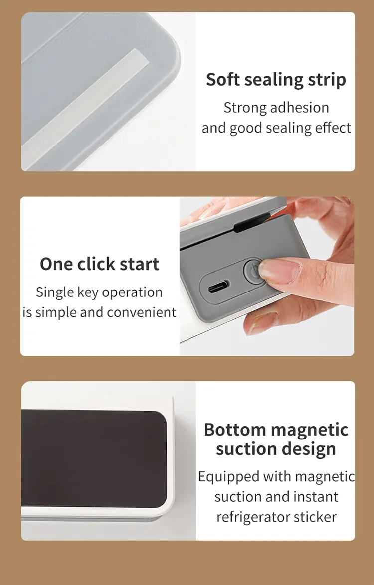 Scelleuse Alimentaire Mini Portable Rechargeable avec Affichage Digital