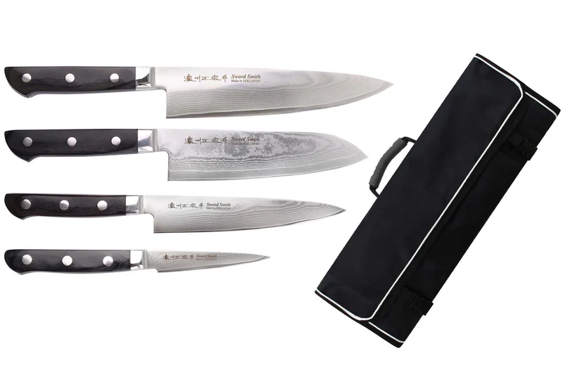 Mallette Satake Cutlery Damas 69 couches 4 couteaux japonais
