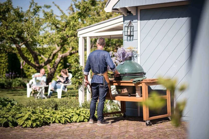 Pack Big Green Egg XLarge barbecue + convEGGtor + chariot à roulettes