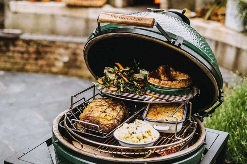 Pack Big Green Egg XLarge barbecue + convEGGtor + chariot à roulettes