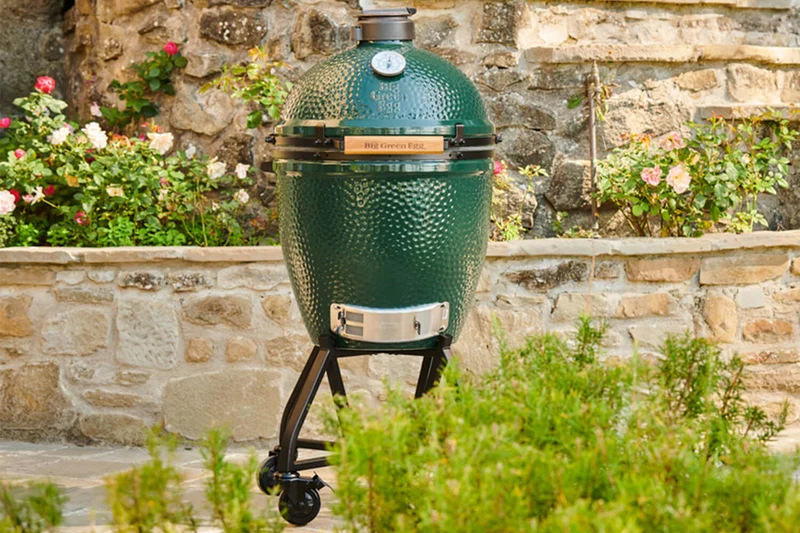 Pack Big Green Egg Large barbecue + convEGGtor + chariot à roulettes