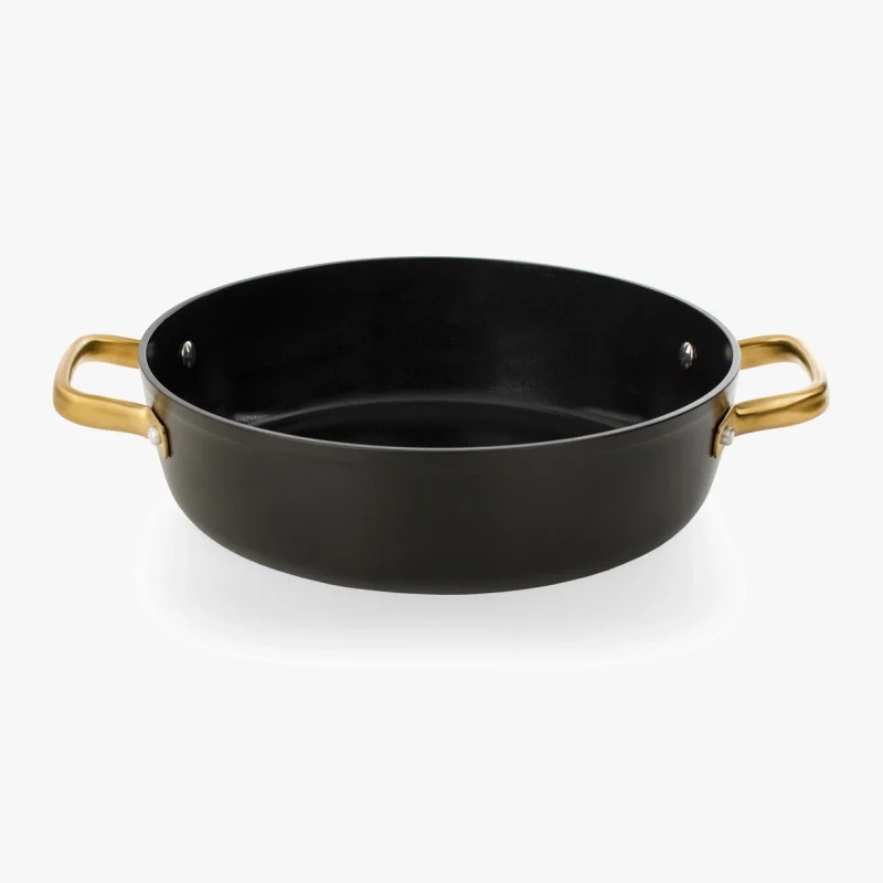 Cacerola Antiadherente Cerámico Serie Samoa Iconic Negro 28 Cm / 4,3 L