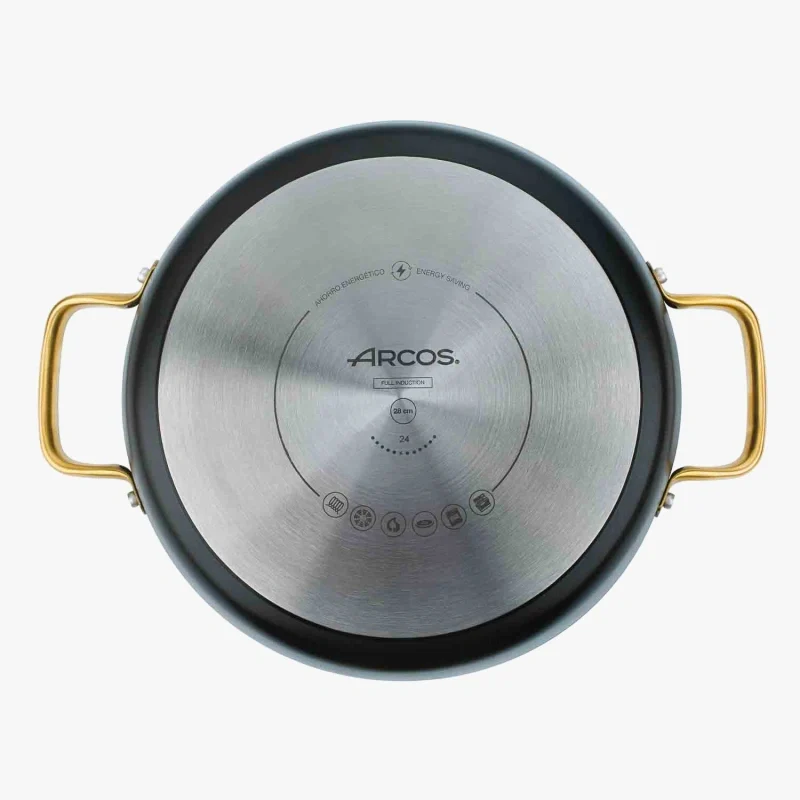 Cacerola Antiadherente Cerámico Serie Samoa Iconic Negro 28 Cm / 4,3 L