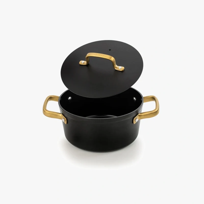 Cacerola Antiadherente Cerámico Serie Samoa Iconic Negro 20 Cm / 2,6 L