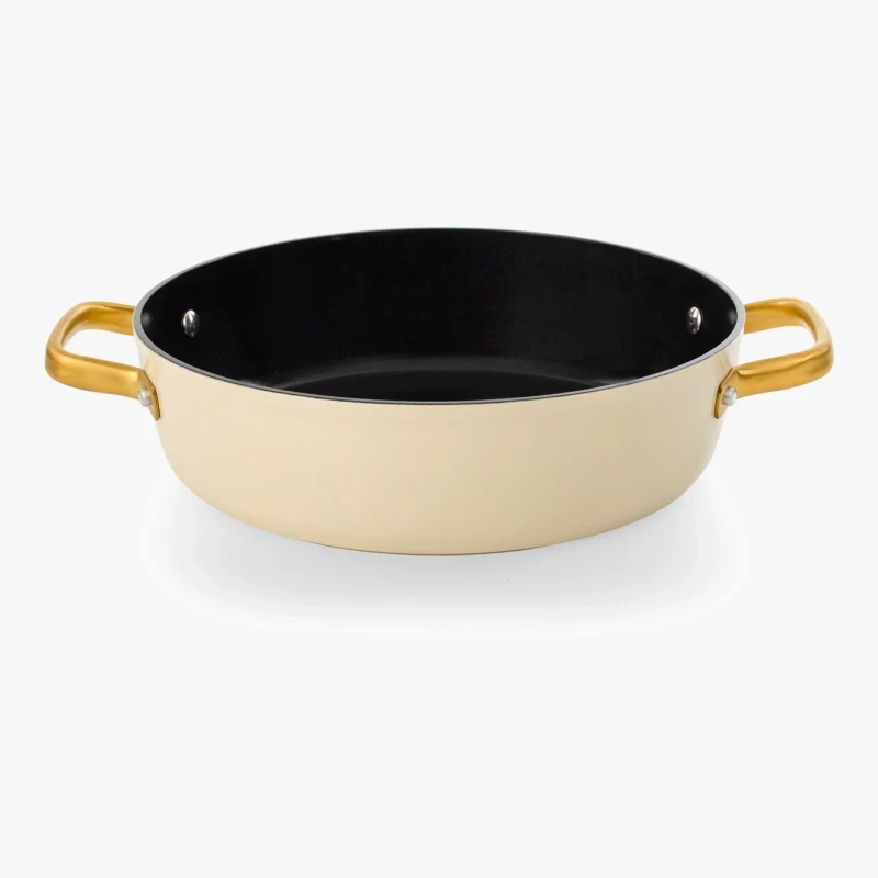 Cacerola Antiadherente Cerámico Serie Samoa Iconic Beige 28 Cm / 4,3 L