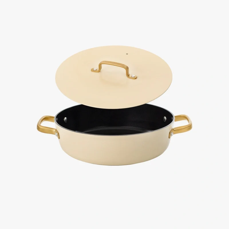 Cacerola Antiadherente Cerámico Serie Samoa Iconic Beige 28 Cm / 4,3 L