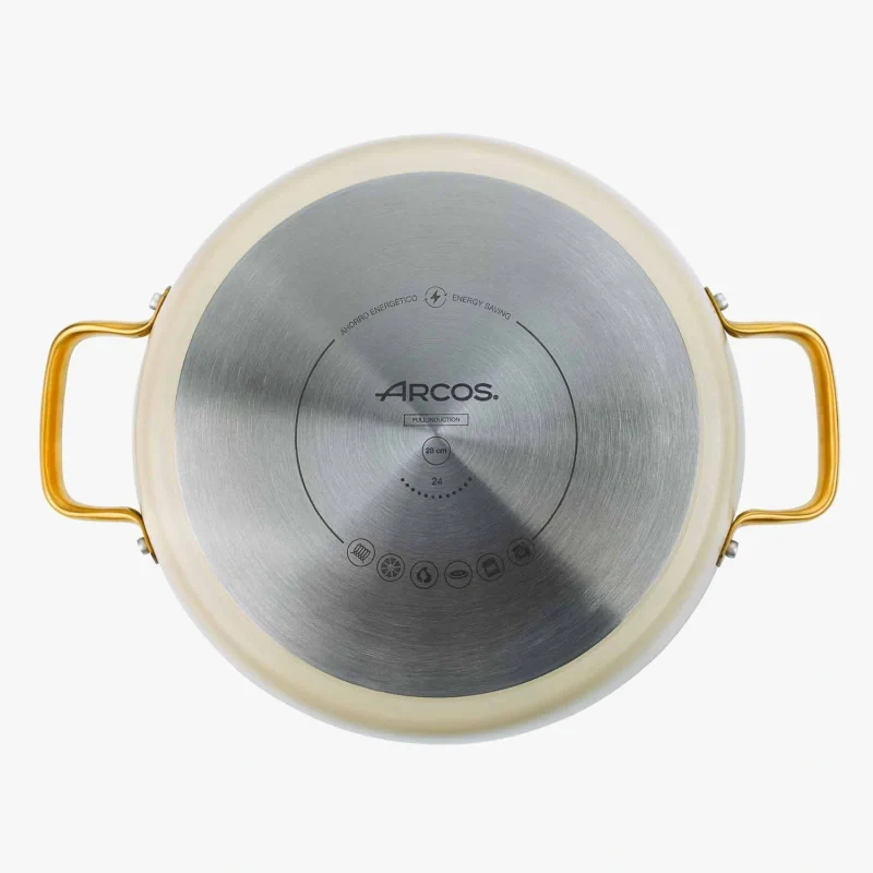Cacerola Antiadherente Cerámico Serie Samoa Iconic Beige 28 Cm / 4,3 L