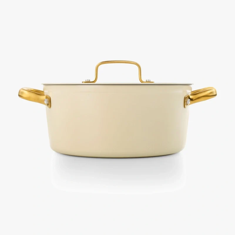 Cacerola Antiadherente Cerámico Serie Samoa Iconic Beige 24 Cm / 4,3 L