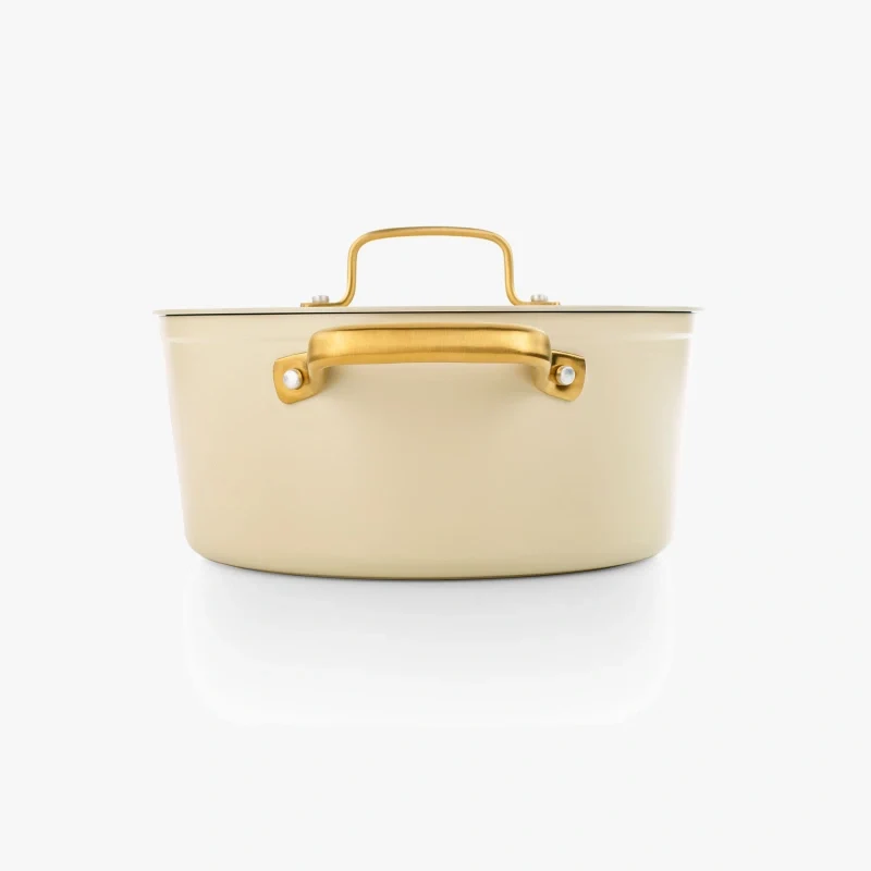 Cacerola Antiadherente Cerámico Serie Samoa Iconic Beige 24 Cm / 4,3 L