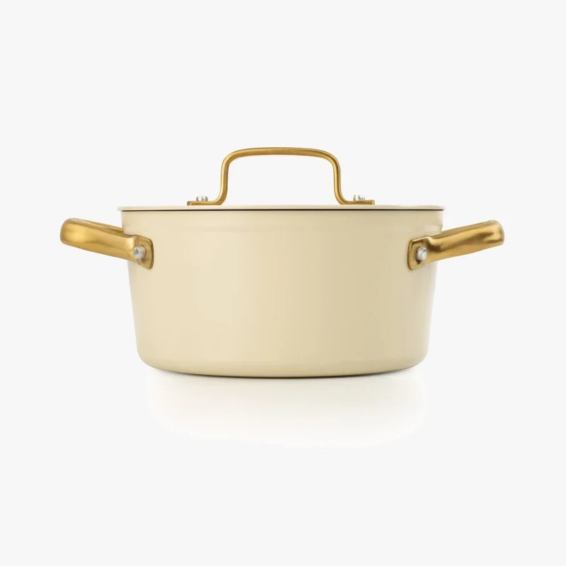 Cacerola Antiadherente Cerámico Serie Samoa Iconic Beige 20 Cm / 2,6 L