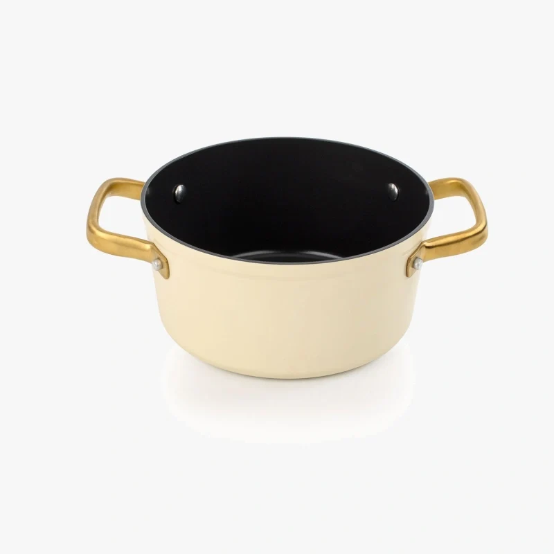 Cacerola Antiadherente Cerámico Serie Samoa Iconic Beige 20 Cm / 2,6 L