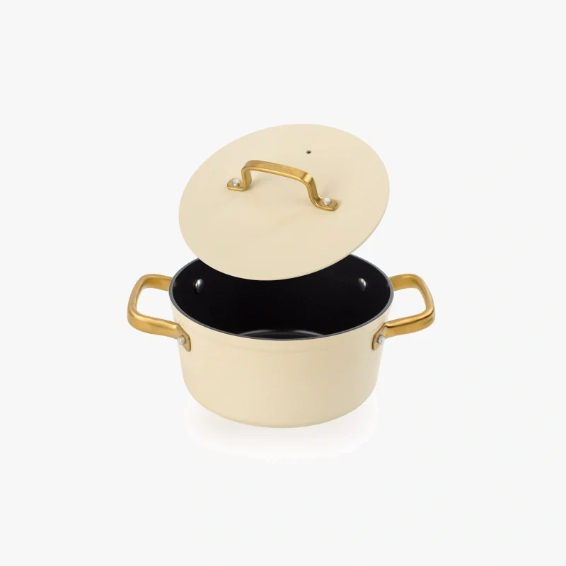 Cacerola Antiadherente Cerámico Serie Samoa Iconic Beige 20 Cm / 2,6 L