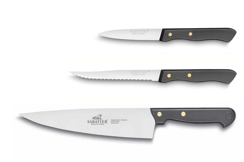 Pack essentiel 3 couteaux de cuisine Sabatier Cuisine d'aujourd'hui