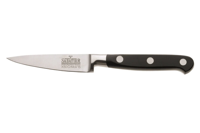 Malette 4 couteaux de cuisine V. Sabatier + 1 fourchette de chef manches 3 rivets