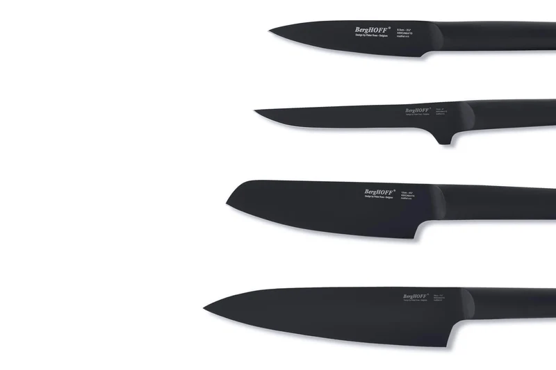Mallette de cuisinier 4 couteaux Ron Titan acier noir Berghoff