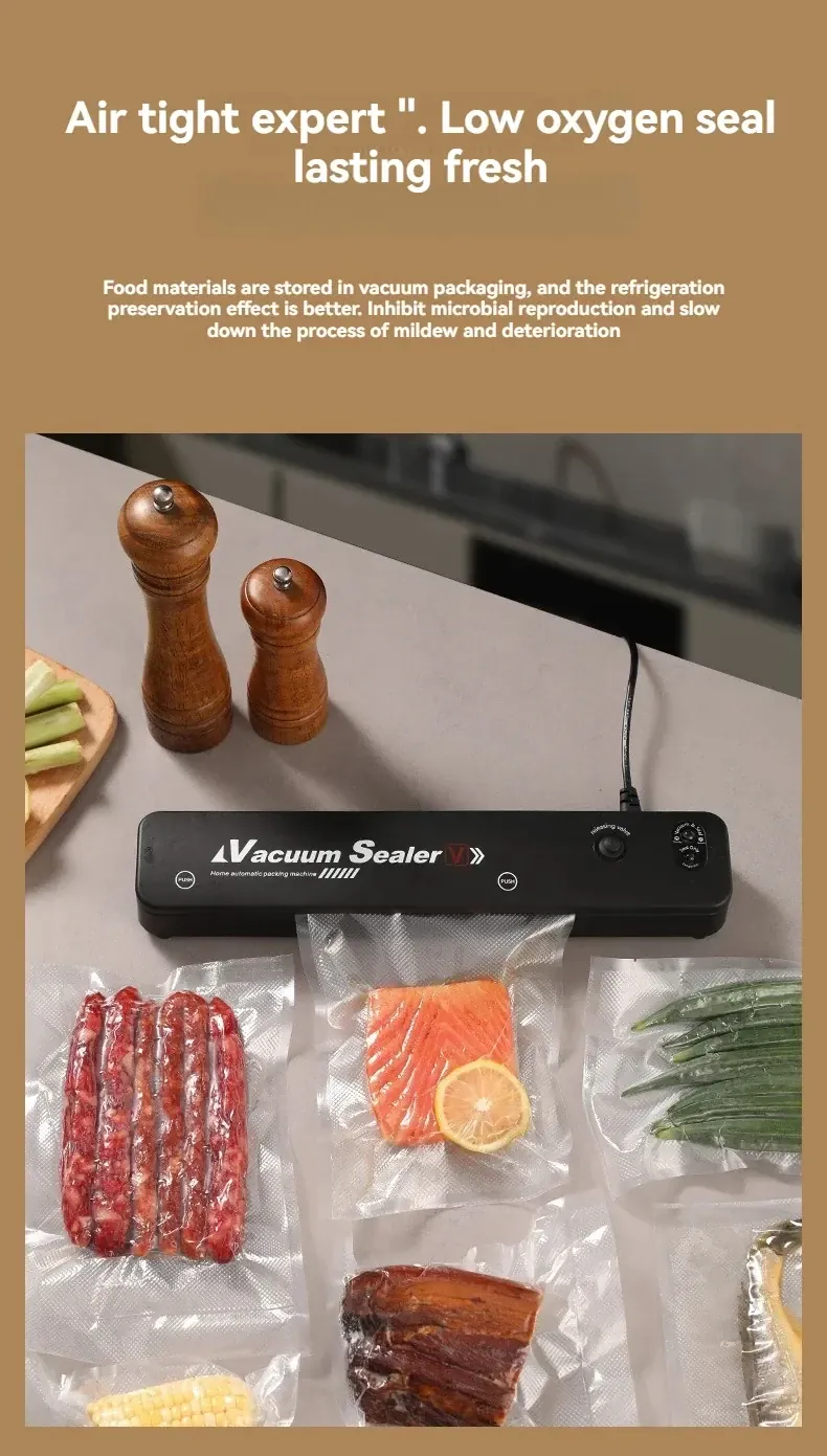 Machine Sous Vide Alimentaire 220V - Scelleuse Portative Automatique