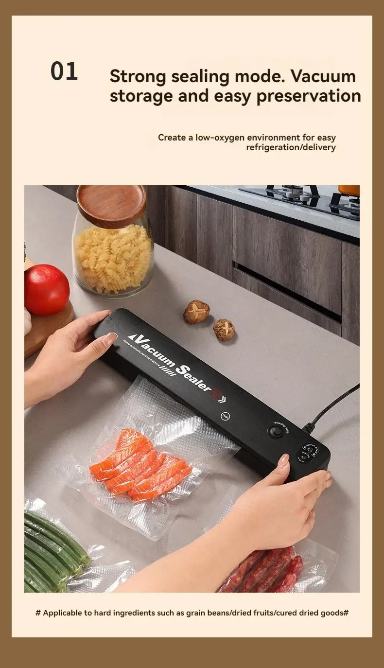 Machine Sous Vide Alimentaire 220V - Scelleuse Portative Automatique