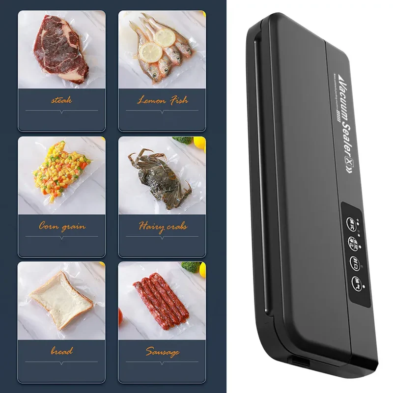 Machine Sous Vide Alimentaire 60 kPa avec 10 Sacs de Conservation