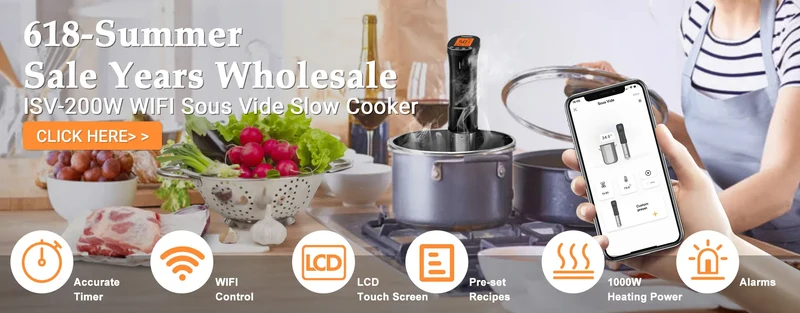 Machine Sous Vide Alimentaire INKBIRD 150W – Double Pompe 80 kPa – Cutter Intégré et Sacs Inclus