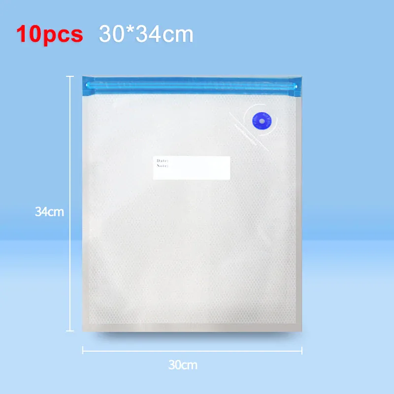Sacs Sous Vide Alimentaire Réutilisables - Lot de 10 Unités