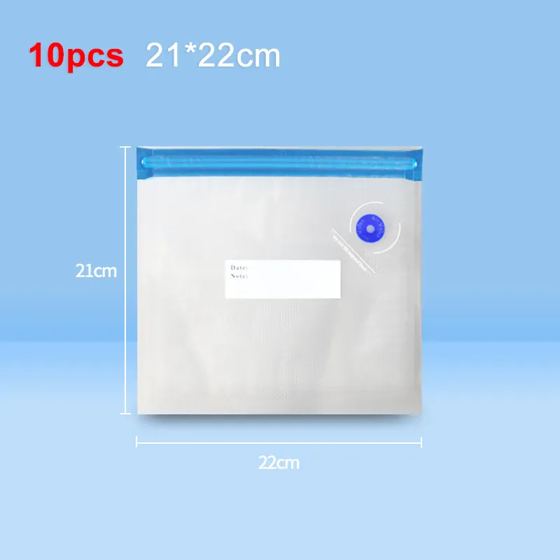 Sacs Sous Vide Alimentaire Réutilisables - Lot de 10 Unités