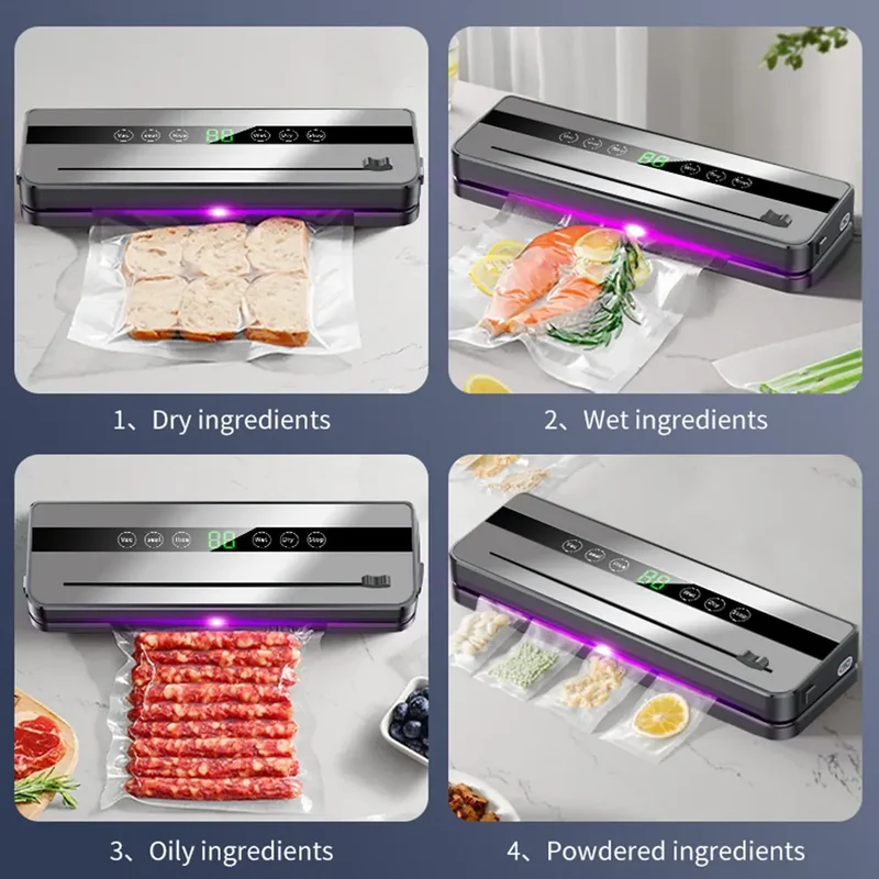 Machine Sous Vide Alimentaire avec Cutter Intégré - 65 kPa