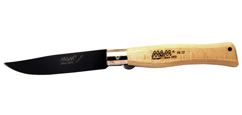 Couteau Chasseur Titane noir MAM