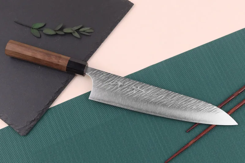 Couteau de chef japonais artisanal Yu Kurosaki Fujin 24cm SG2