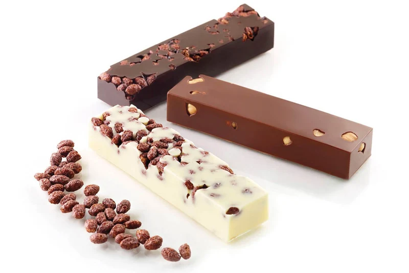 Moule en silicone professionnel Silikomart 8 barrettes de chocolat