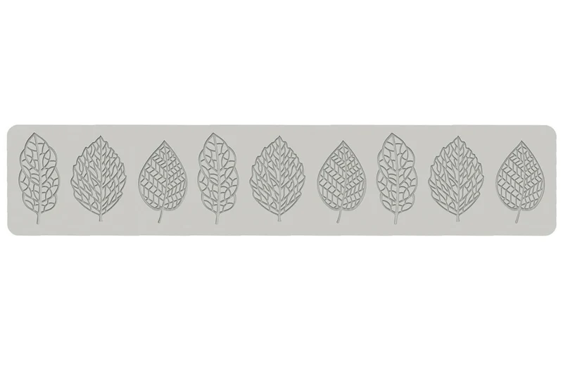 Tapis en silicone professionnel Silikomart 3D Jardin 9 feuilles dentelle 60x40mm