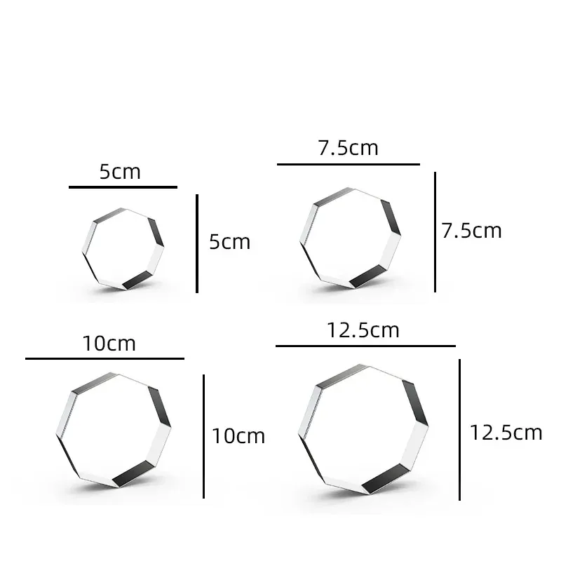 Emporte-pièces en métal rectangulaires - 12 pièces pour pâtisserie