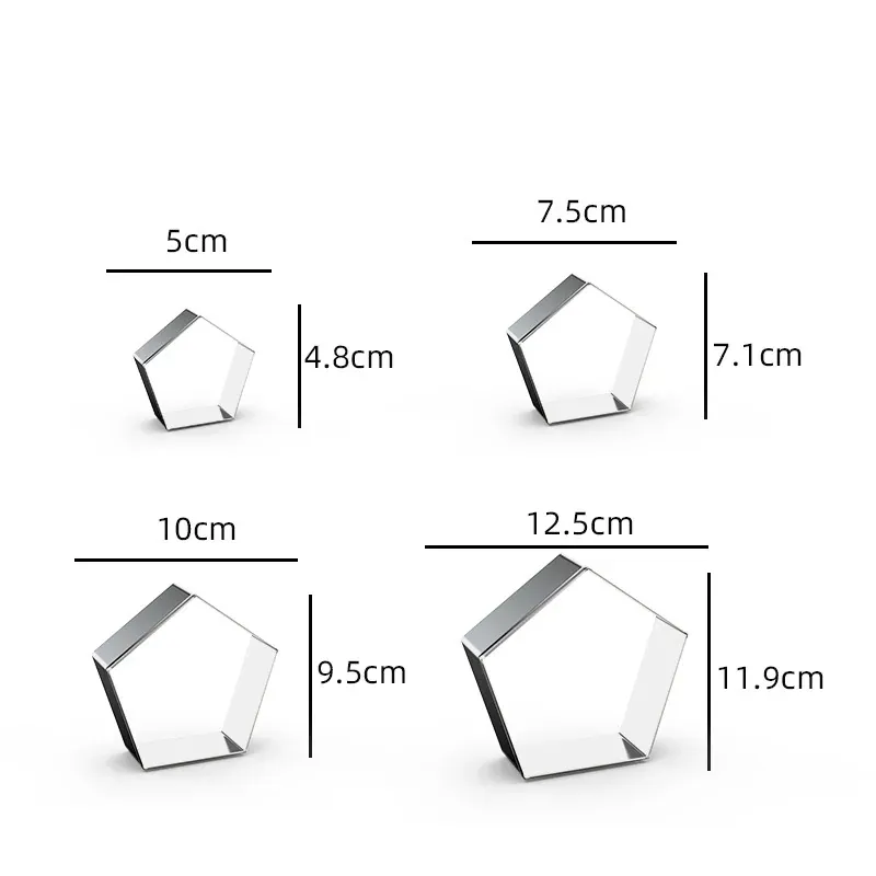 Emporte-pièces en métal rectangulaires - 12 pièces pour pâtisserie