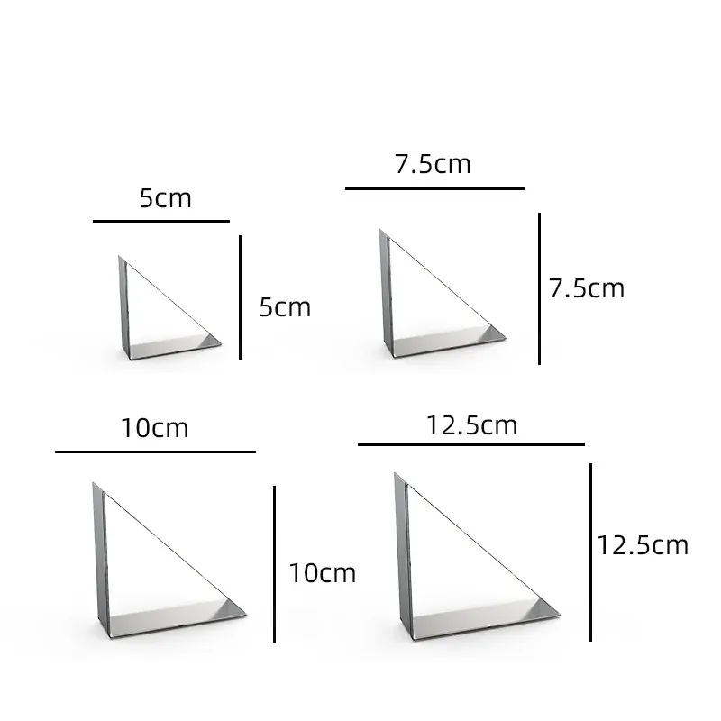 Emporte-pièces en métal rectangulaires - 12 pièces pour pâtisserie