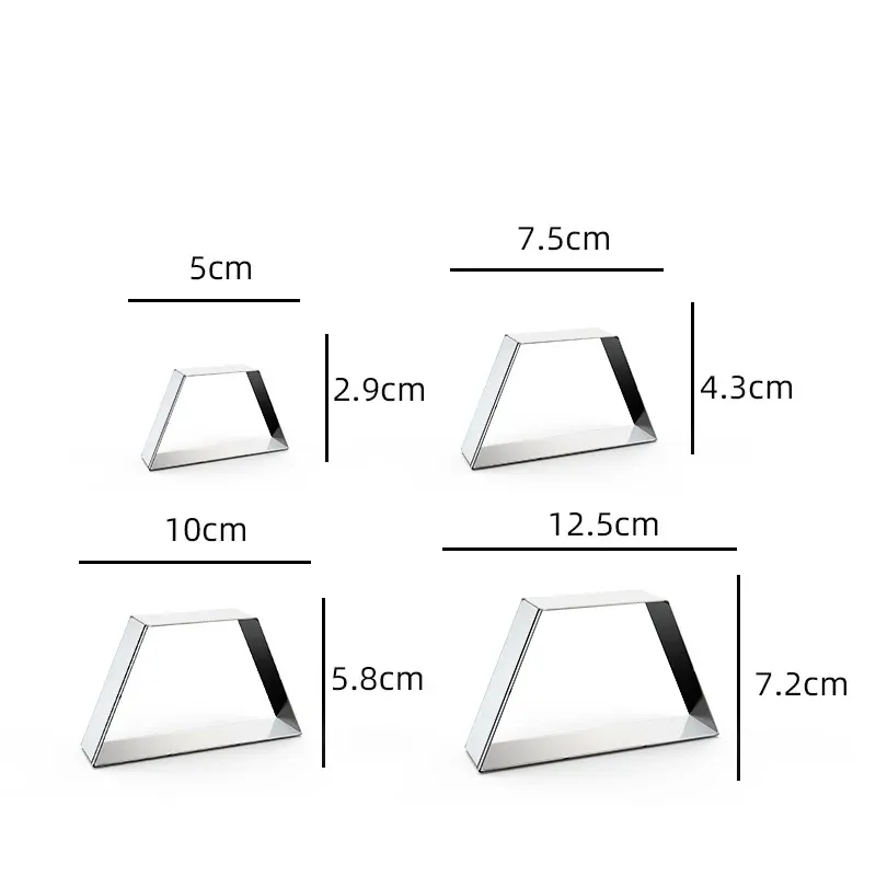 Emporte-pièces en métal rectangulaires - 12 pièces pour pâtisserie
