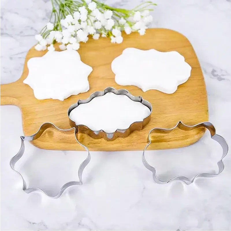 Moules à biscuits en acier inoxydable - Set de 4 empreintes décoratives