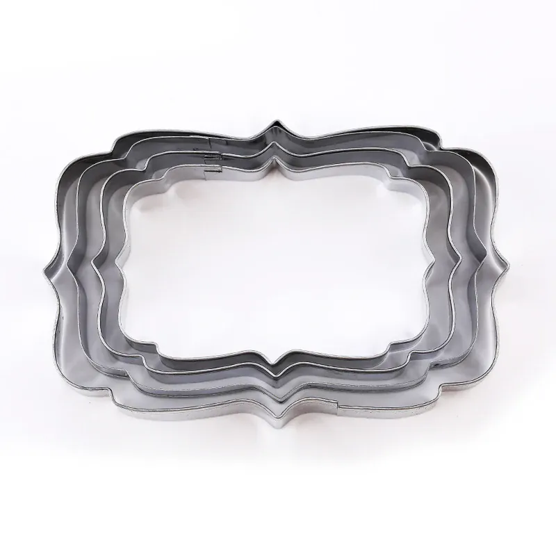 Moules à biscuits en acier inoxydable - Set de 4 empreintes décoratives