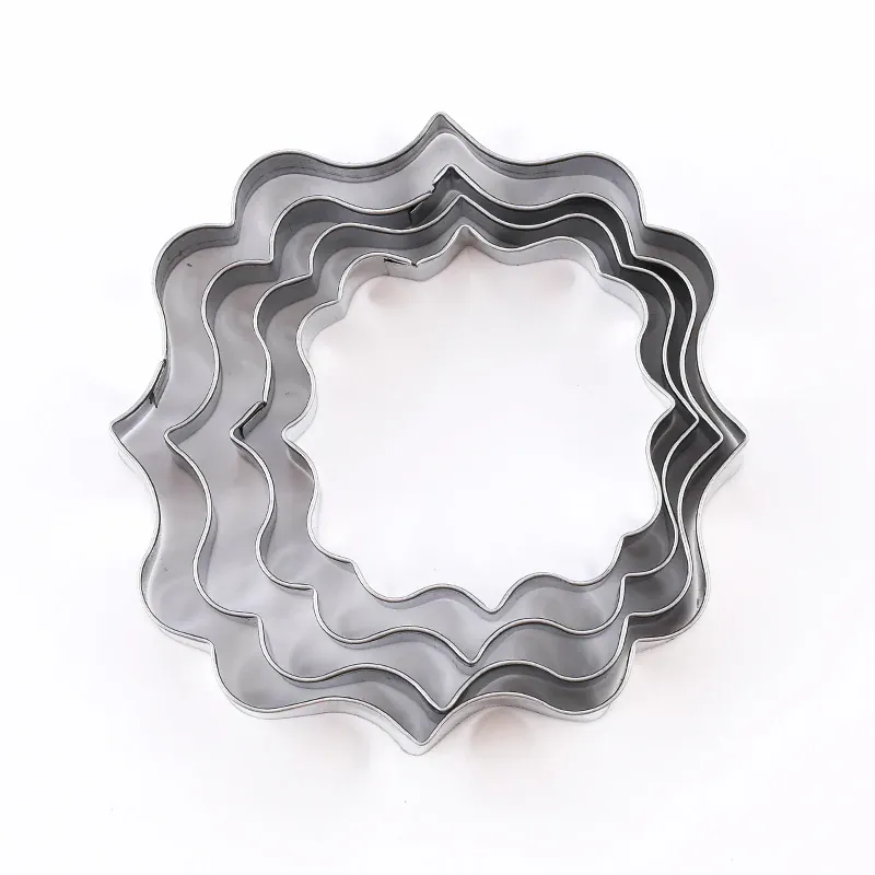 Moules à biscuits en acier inoxydable - Set de 4 empreintes décoratives